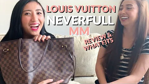 MY FIRST LV BAG! | LOUIS VUITTON NEVERFULL MM HONEST REVIEW & WHAT FITS