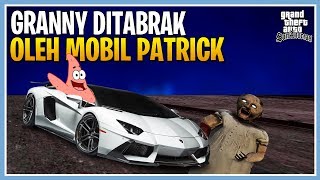 PATRICK KETAKUTAN DIHANTUI GRANNY AKIBAT TABRAK LARI, GTA Lucu Spongebob