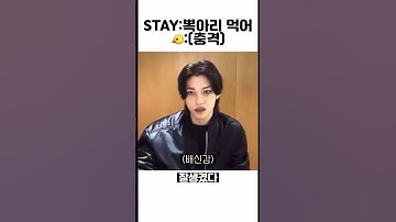 [스트레이키즈/필릭스]Stay:뽁아리 먹어 🐤:(충격)