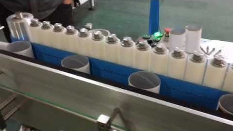 Cold glue labeling machine test video