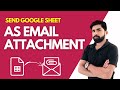 How to Send Google Docs as email attachment||Send Google Sheets as Excel or PDF files directly