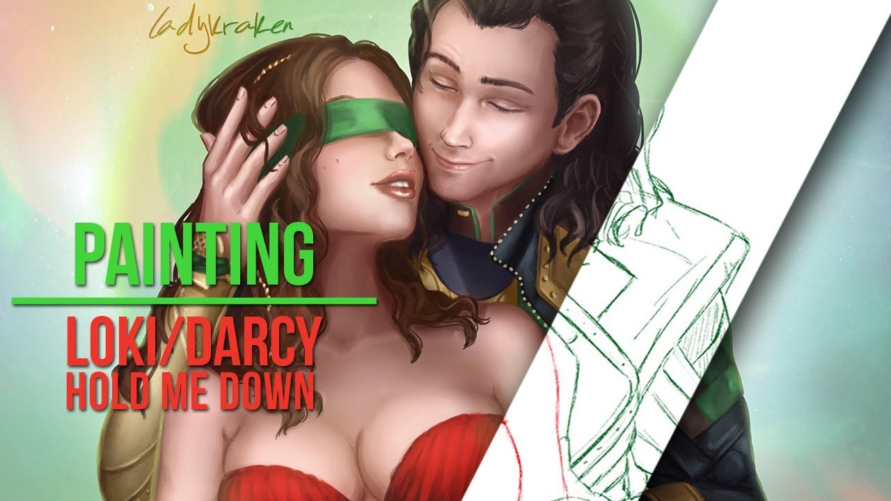 Loki And Darcy Fan Art 720, 1280 Loki/Darcy Hold Me Down - Steps Digital Painting Tutorial - YouTube