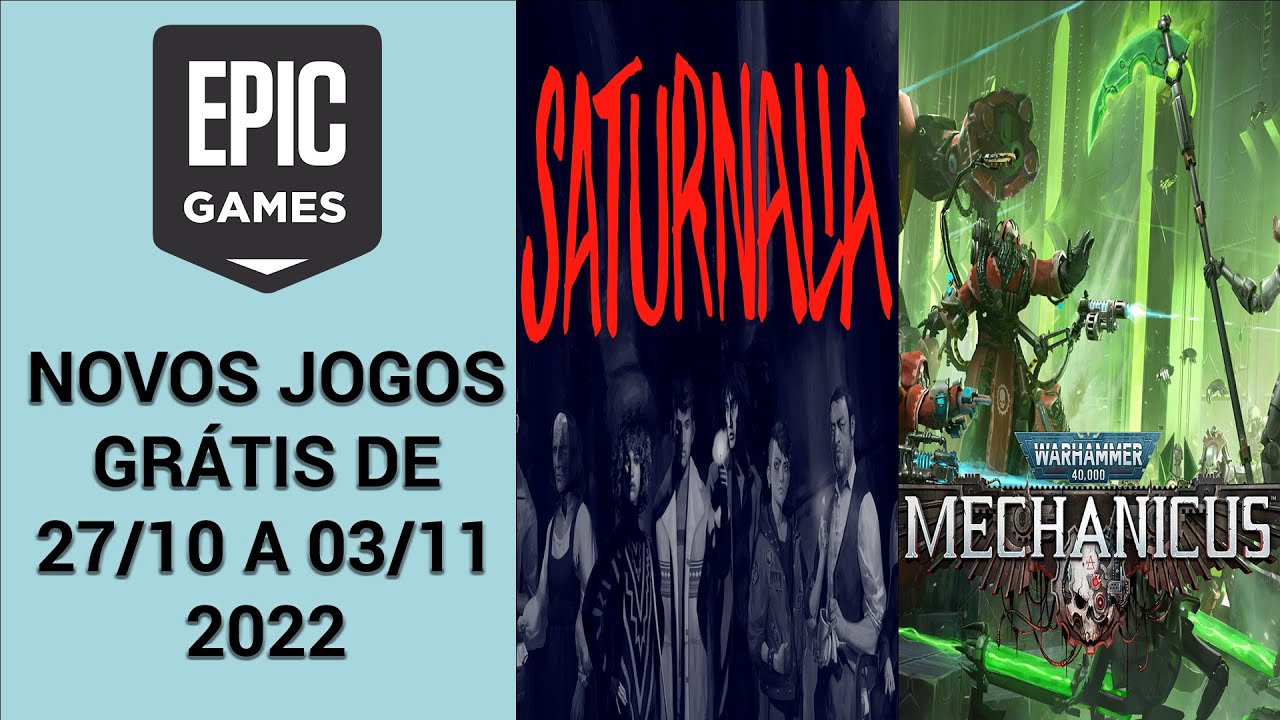 JOGOS GRÁTIS EPIC GAMES [ A PARTIR 27 OUTUBRO DE 2022 ] 