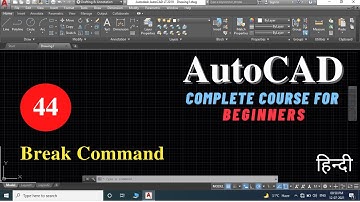 Break Command | Break at Point | AutoCAD tutorial for beginners in Hindi | Viren Patel | Autodesk