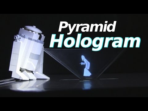 Pyramid Hologram - How to Make/How it Works with Princess Leia Hologram