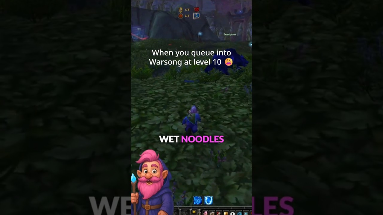 Mage PvP at Level 10 in 10-19 WSG = Wet Noodle Simulator