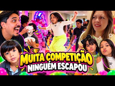 THE PARTY TURNED INTO A COMPETITION! 😂 NO ONE ESCAPED THE CHALLENGES * Neon party - Yasmim Maia *