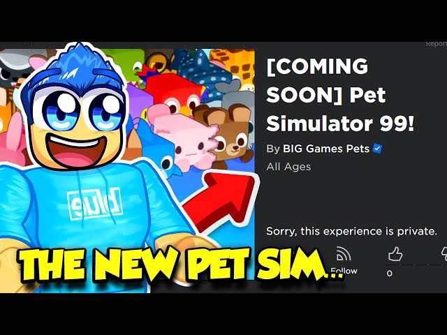 NEW* PET SIM X GAME Is COMING