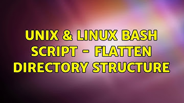 Unix & Linux: bash script - flatten directory structure