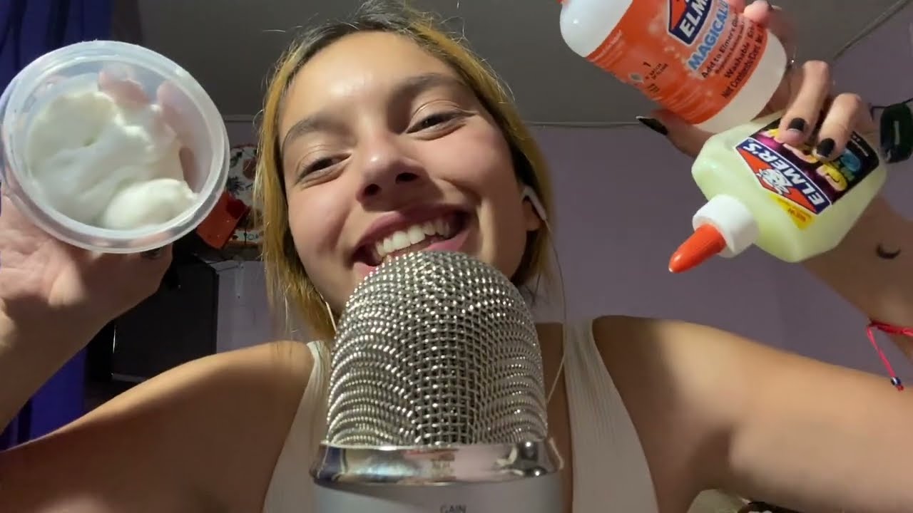 ASMR HACIENDO SLIME| SÚPER RELAJANTE| SOFIWI