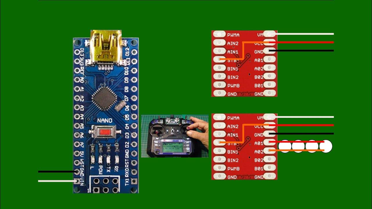 Bruder Cat Telehandler RC Conversion EP19 Connect Arduino Nano to ...