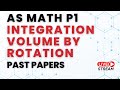 As level math p1  integration volume by rotation