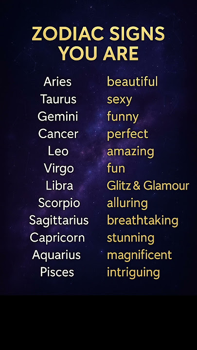 Zodiac Signs YOU ARE ✨ | What Makes Each Sign Special #zodiacsigns #shorts