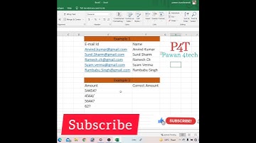 Email id se Name alg Kre Ms Excel Shandar Trick #Shorts #short #msexcel #pawan4tech #email