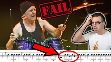 Lars Ulrich Drum Fails: I ANALYZE and FIX them all