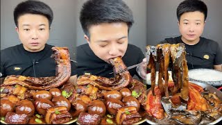 Mukbang Eating | ASMR | Chinese food Red Braised Pork wtih Egg and White Rice