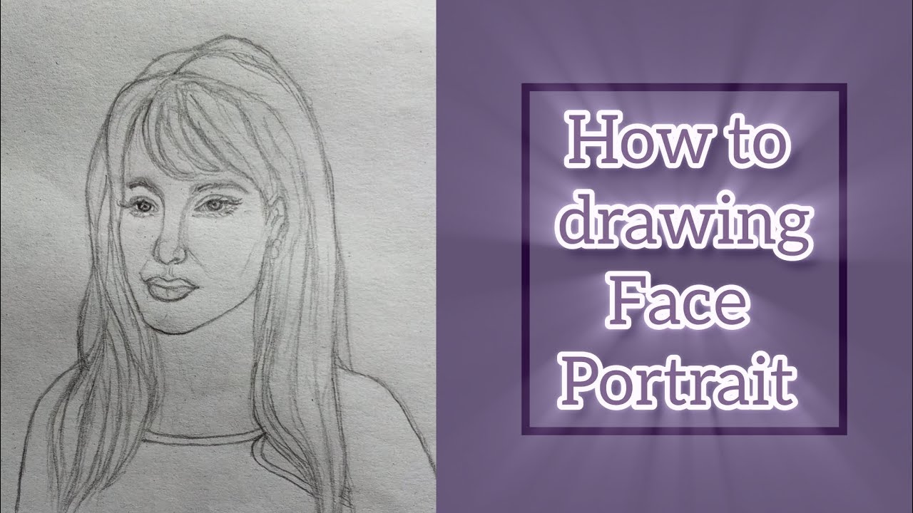 How to draw a potrait girl #howto #drawing #potrait #girl #tutorial ...
