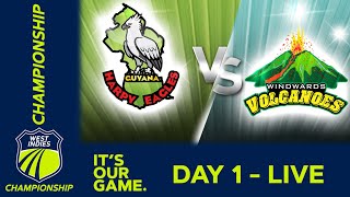 🔴 LIVE Guyana v Windward Islands - Day 1 | West Indies Championship 2024 | Wednesday 20th March