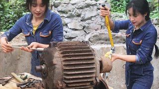 💡The Genius Girl Repaired The Motor Produced In 1969, Which Is Better Than The New Machine!｜Linguoer