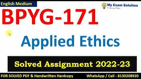 BPYG -171 SOLVED ASSIGNMENT 2022-23 | English Medium  | IGNOU Solved Assignment 2022-23