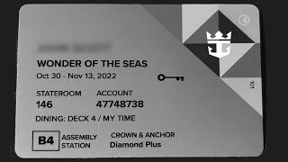 What is written on your Royal Caribbean seapass card