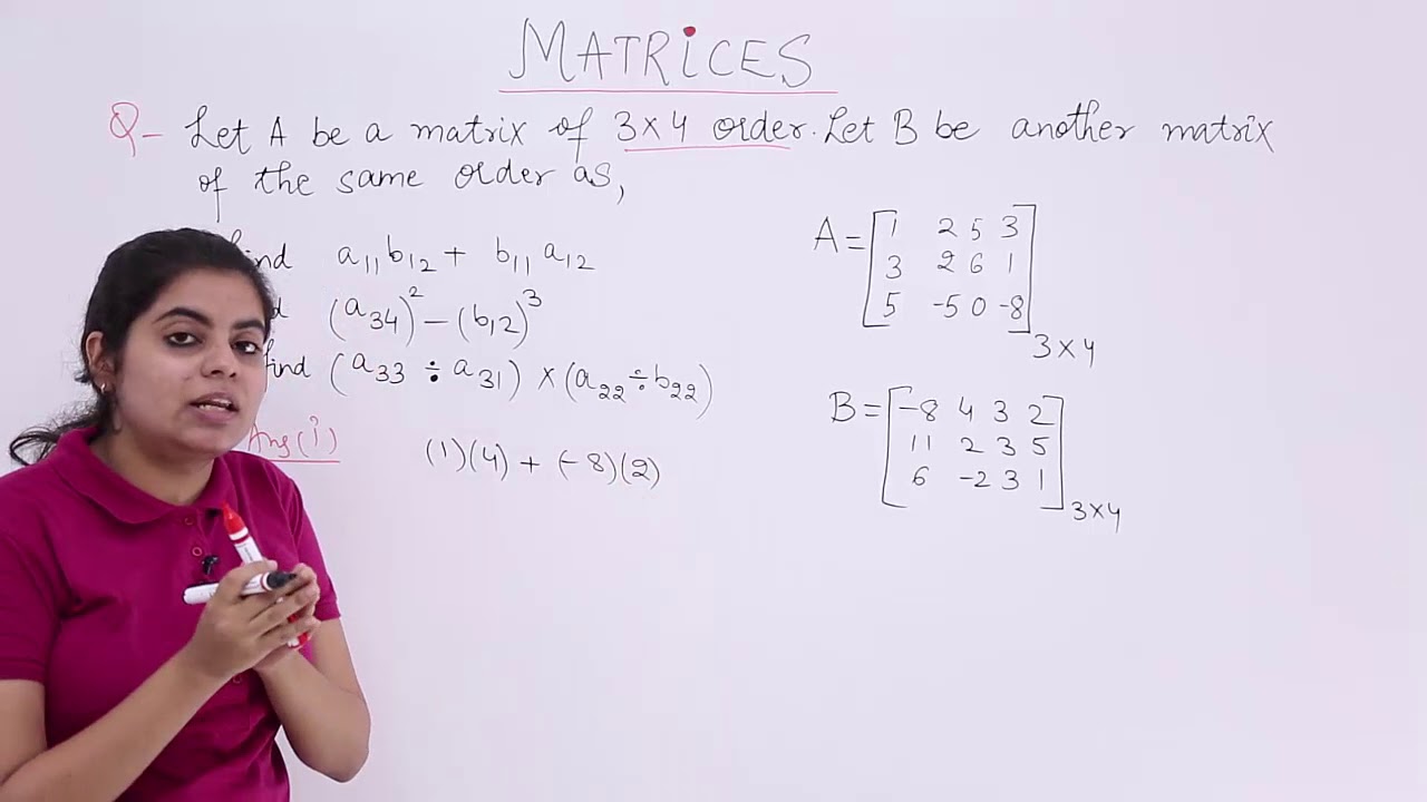 assignment problem of matrix