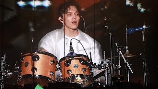 [Fancam] Dimash - Tying shoes + Playing Drums  | Shenzhen D-Dynasty concert
