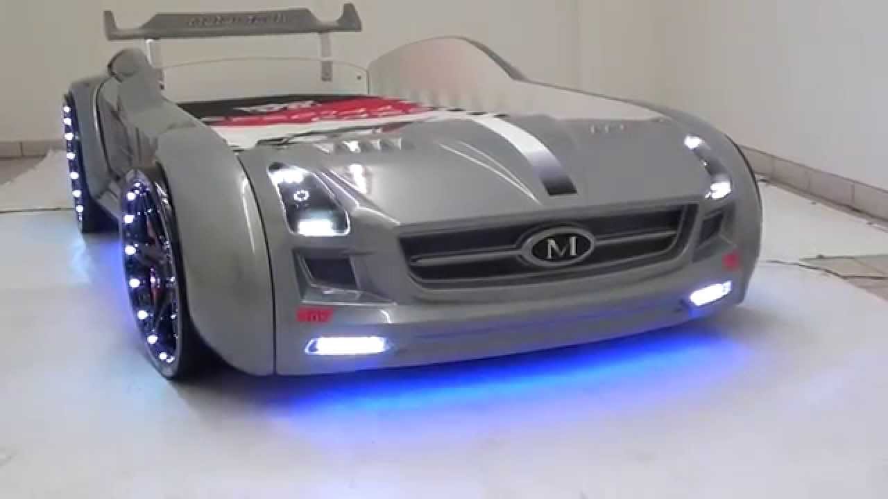 Kinder autobett roadster silber youtube