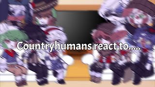 Countryhumans react to.... || CH || My AU || Videos Tiktok || Español/Spanish ||