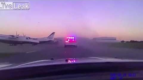 Dramatic dashcam shows police pursuit across Tulsa Airport runway