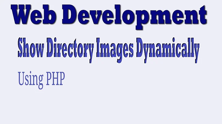 load directory images on a web page using php glob function