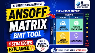 IB Business: Ansoff Matrix BMT Tool (FULL EXAM GUIDE) | 4 Strategies Explained