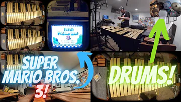 Super Mario Bros. 3 - World 1: Grass Land Map Music on marimba, vibraphone and drum-set