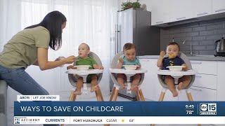 Ways to save on childcare