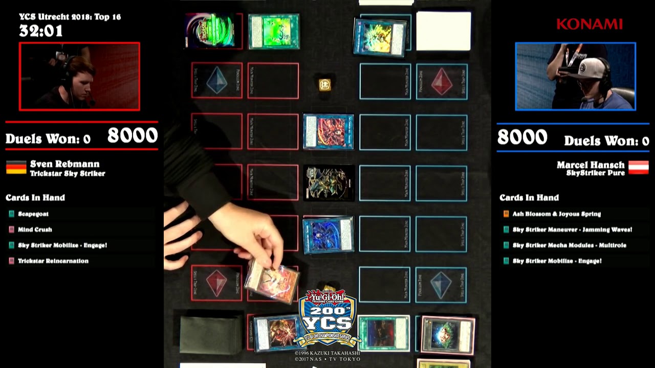 Yu-Gi-Oh!...2018 YCS: Championship Series! | Top 16 | Trickstar Sky Striker vs SkyStriker (Pure)