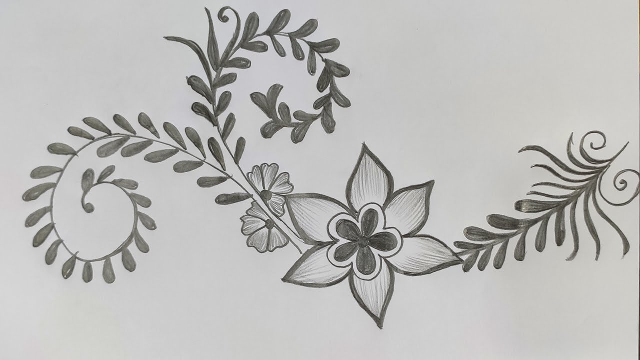 How to Draw a simple flower design /simple flower design's to draw ...