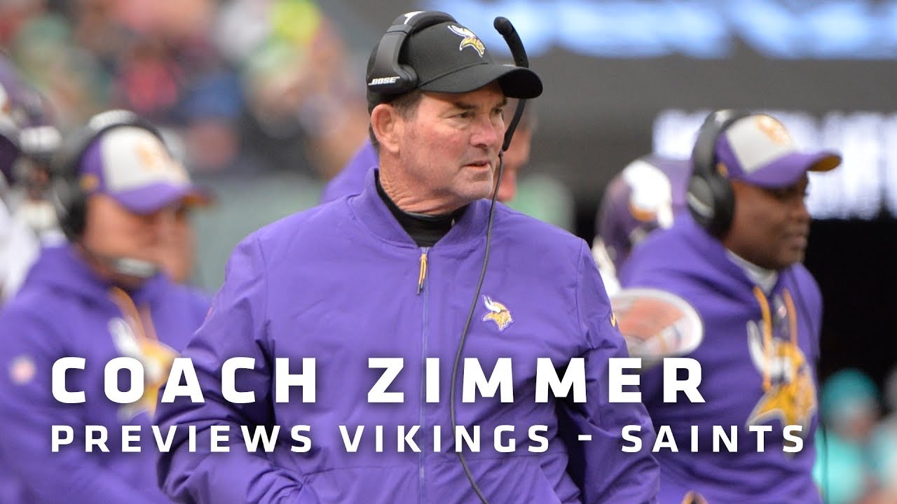 Mike Zimmer on Drew Brees' Strengths, Kamara-Ingram Duo, Confidence in Nickel Spot, More | Vikings