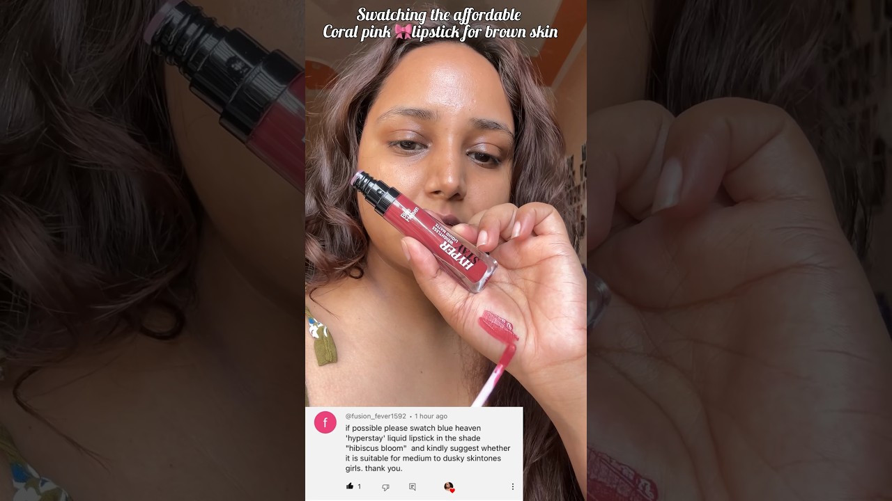 Perfect Coral Pink Lipstick For Brown Skin ✨ 