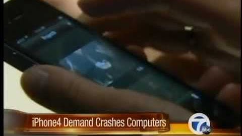 iphone4 demand crashes computers