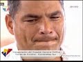 Emotiva sorpresa al presidente Rafael Correa