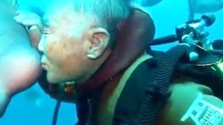 30年間 男性は水中のガールフレンドを訪ね続ける