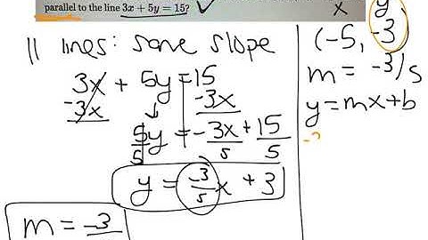Deltamath Example: Equations of parallel & Pependicular lines