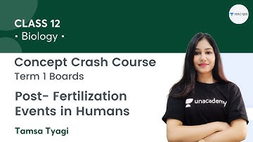 Post- Fertilization Events in Humans | Concept Crash Course: Term 1 Boards | Class 12 | Tamsa Tyagi