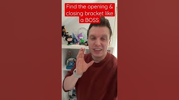 Find Any Closing Bracket in Visual Studio like a BOSS!