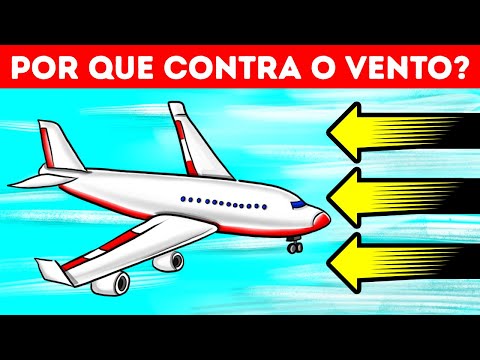 Vídeo: Por que os aviões decolam e pousam contra o vento?