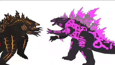 supercharged evolved Godzilla vs thermo nuclear Godzilla