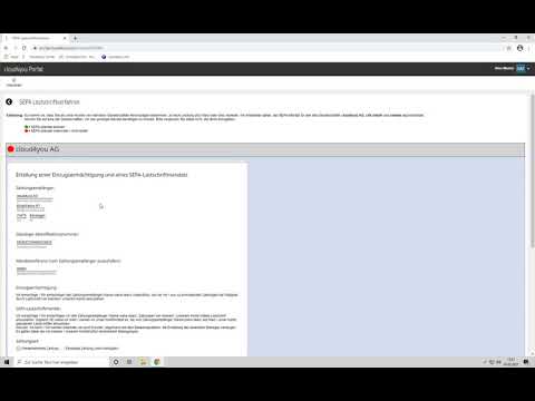 SEPA Mandat im cloud4you Portal erteilen
