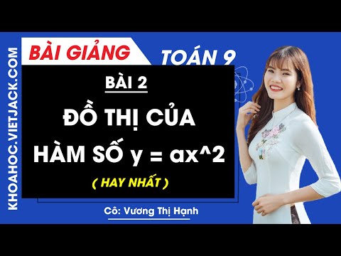 Video Đồ thị của hàm số y = ax^2 - Bài 2 - Toán học 9 - Cô... - youtube