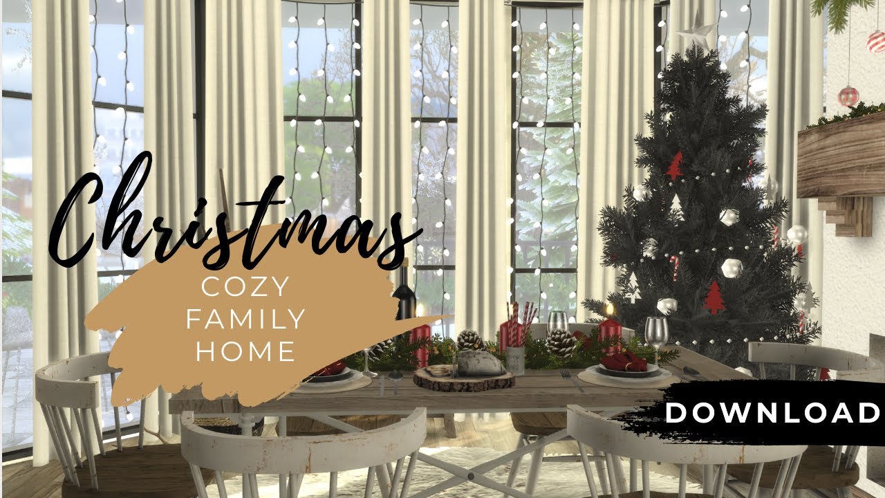 CHRISTMAS FAMILY HOUSE DOWNLOAD + CC BASE GAME STOP MOTION The