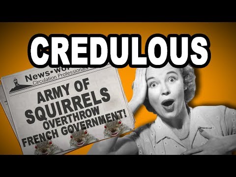 ? Learn English Words: CREDULOUS - Meaning, Vocabulary with Pictures and Examples